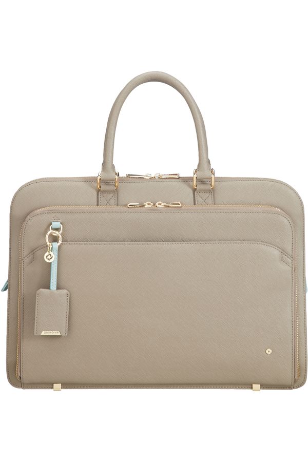 Samsonite Lady Becky Bailhandle  14.1inch Beige/Aquamarine
