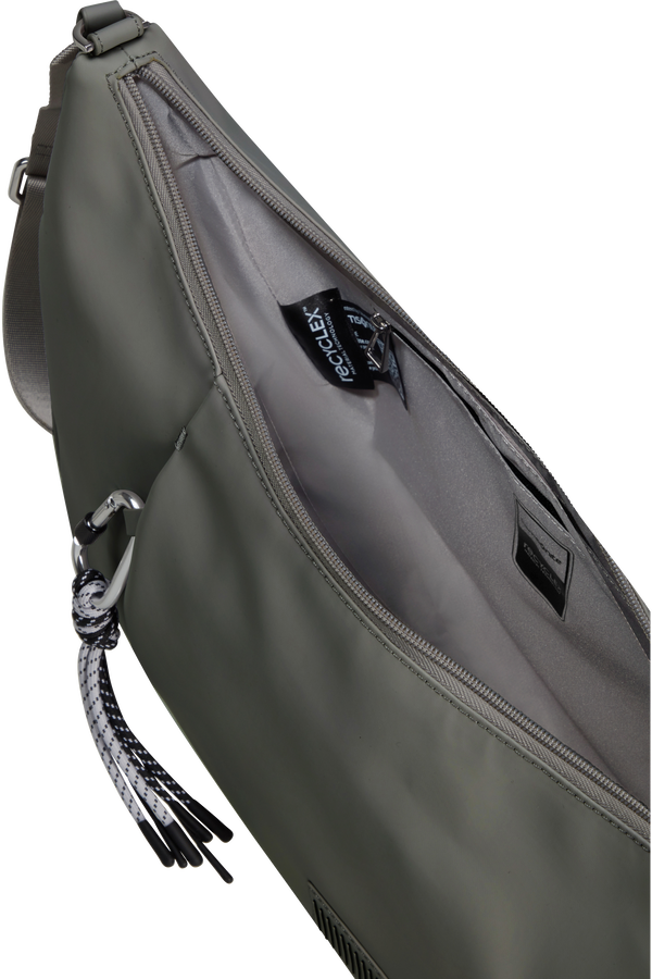 Samsonite Wander Last Hobo Bag  Gunmetal Green Samsonite Wander Last Hobo Bag  Gunmetal Green