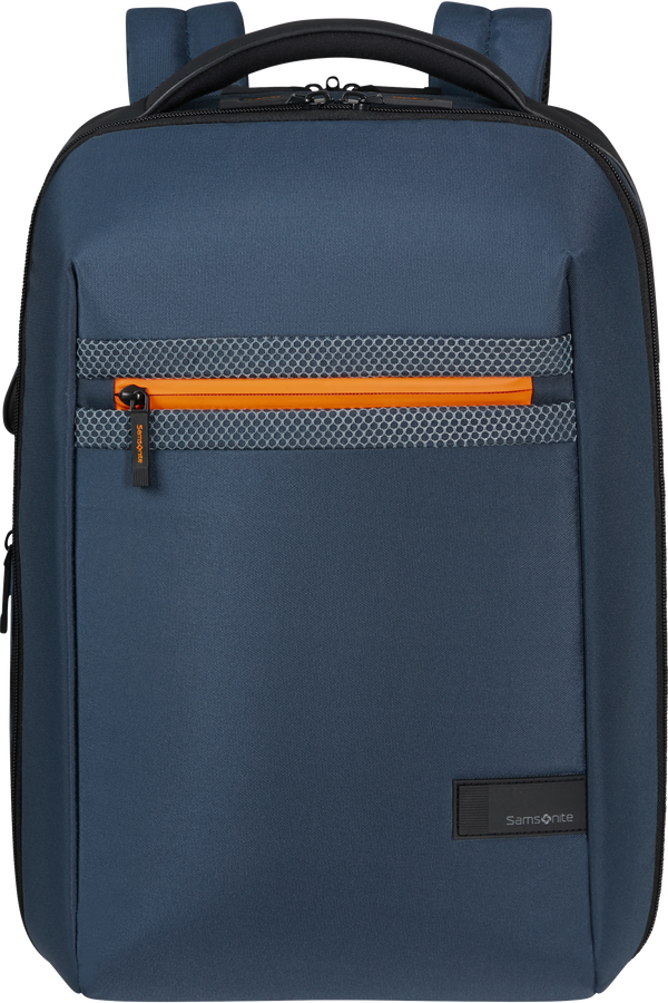 Samsonite Litepoint Laptop Backpack Mesh 15.6'  Cyber Blue/Papaya Orange