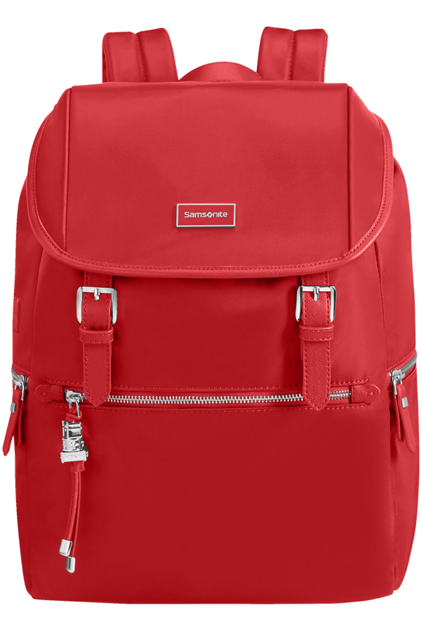 Samsonite Karissa Biz Backpack 14.1'+Flap W/Usb  Formula Red