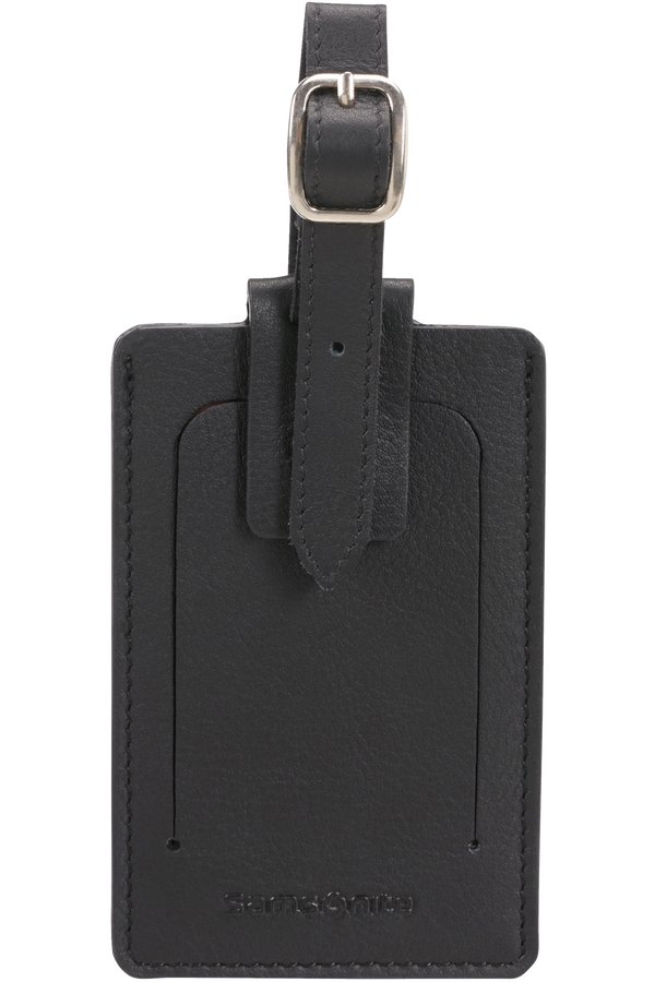 Samsonite Global Ta ID Leather Luggage Tag Black Samsonite Global Ta ID Leather Luggage Tag Black
