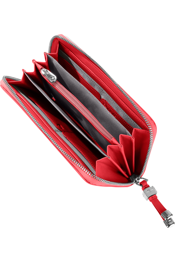 Samsonite Karissa Slg Wallet ZIP Around L  Formula Red Samsonite Karissa Slg Wallet ZIP Around L  Formula Red