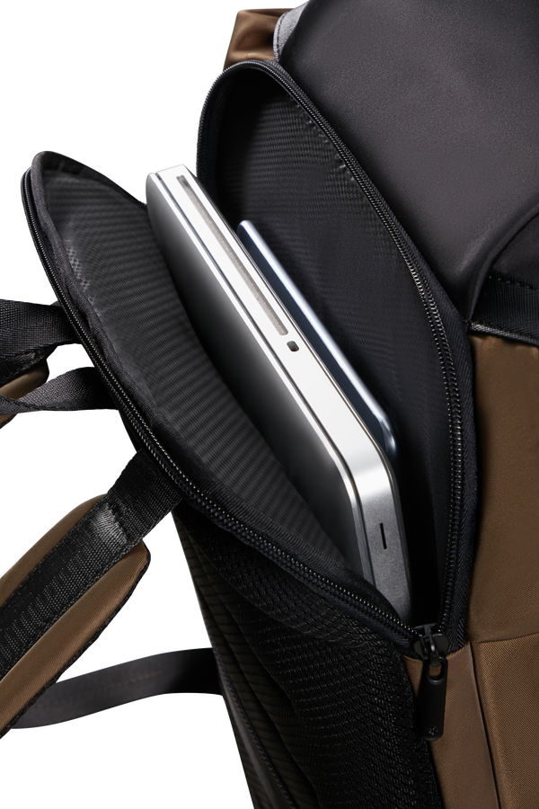 Samsonite Relyon Backpack M 15.6'' with flap  Brown