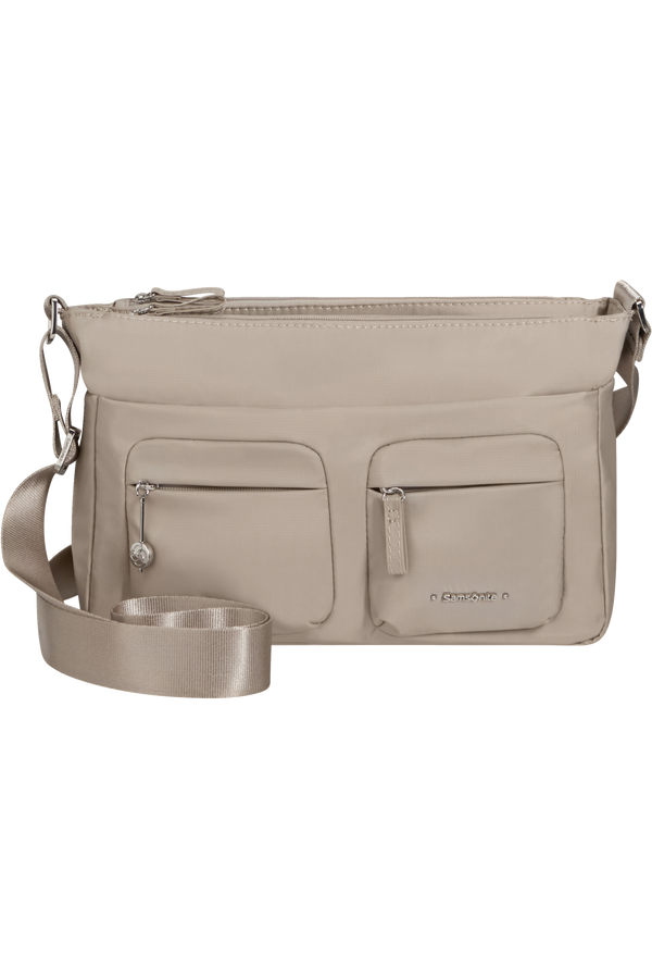 Samsonite Move 3.0 Horizontal Shoulder Bag+Flap  Light grey