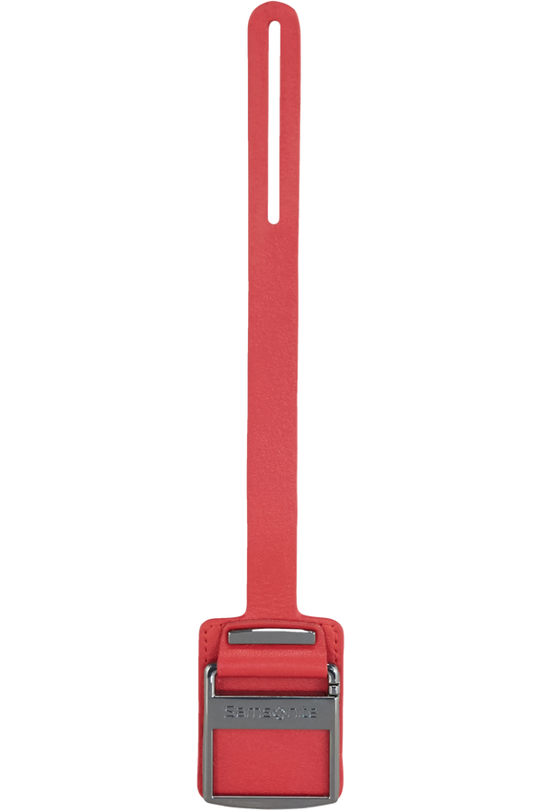 Samsonite Im T@G Leather Strap + Metal Tag S  Red