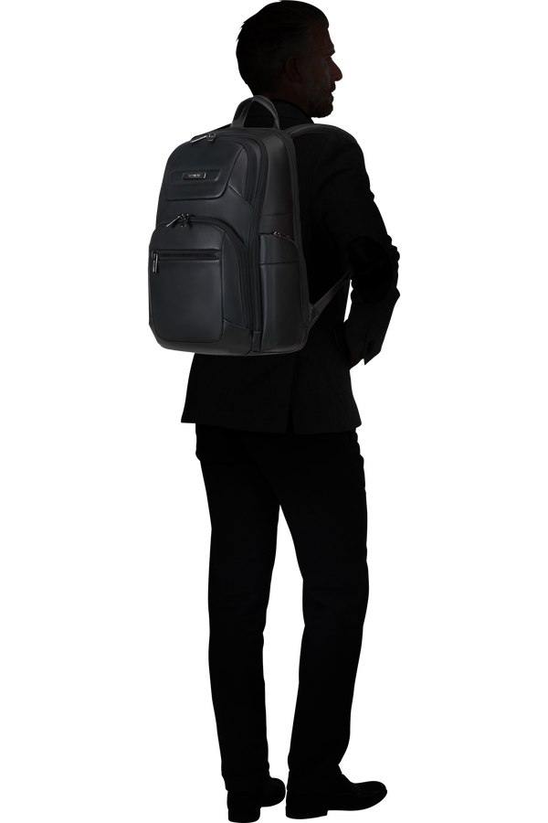 Samsonite Pro-Dlx 6 Leather Backpack 15.6'  Black Samsonite Pro-Dlx 6 Leather Backpack 15.6'  Black