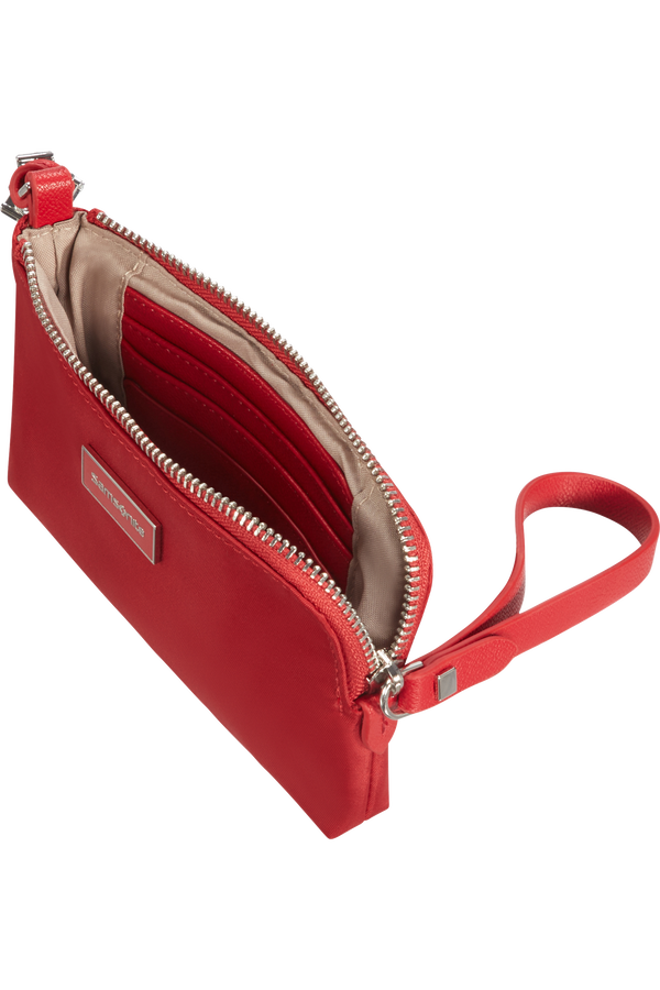 Samsonite Karissa Slg Flat Pouch 3CC  Formula Red Samsonite Karissa Slg Flat Pouch 3CC  Formula Red