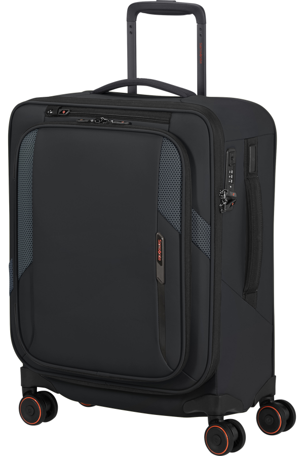 Samsonite Glazed Spinner Expandable 55cm  Black