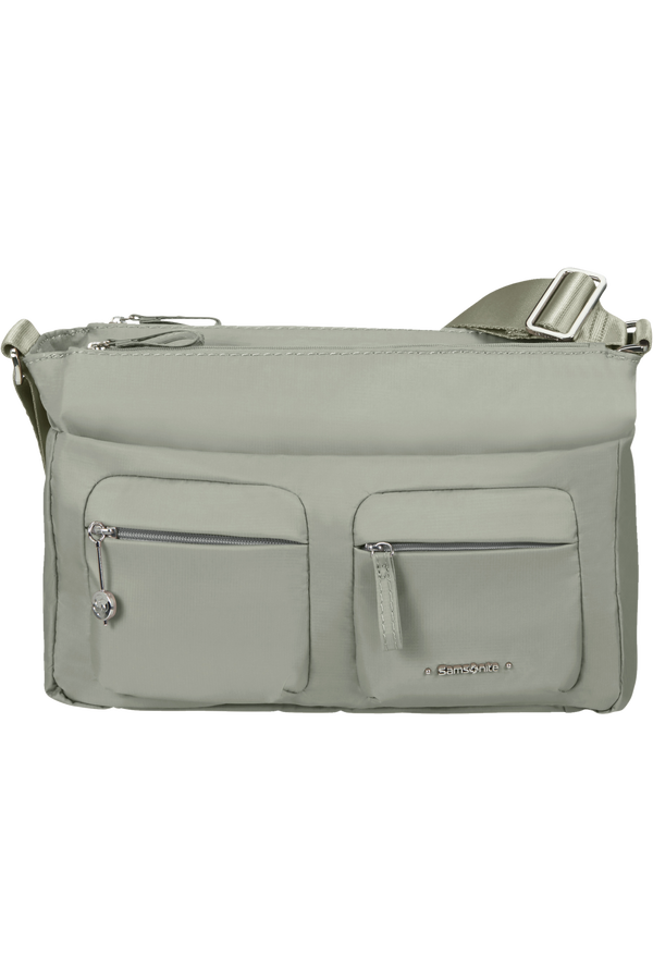 Samsonite Move 3.0 Horizontal Shoulder Bag + Flap  Grey Sage