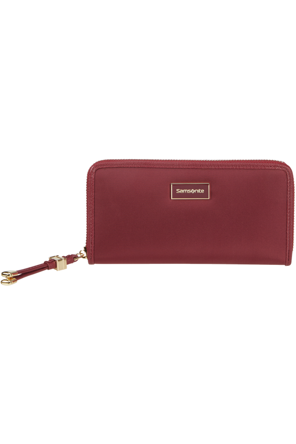 Samsonite Karissa Slg Wallet ZIP Around L  Dark Bordeaux