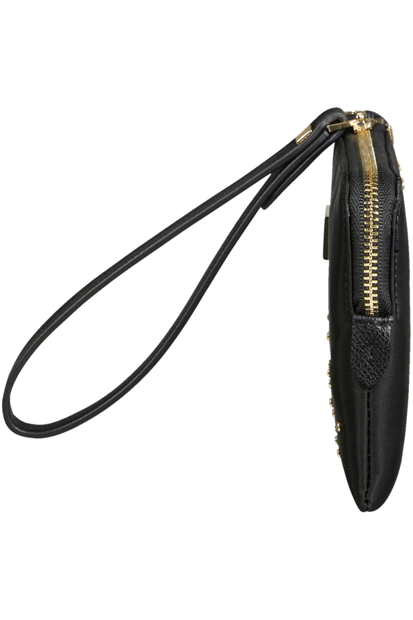 Samsonite Karissa Slg Flat Pouch 3CC Studs  Black Samsonite Karissa Slg Flat Pouch 3CC Studs  Black