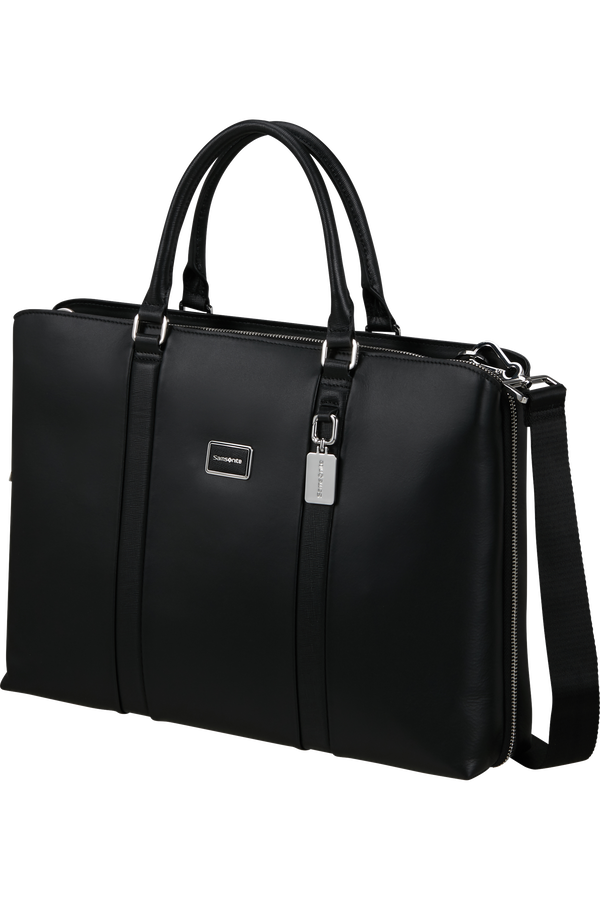 Image Biz Leather Aktat&aacute;ska 15.6" | Samsonite Image Biz Leather Briefcase 15.6'  Black