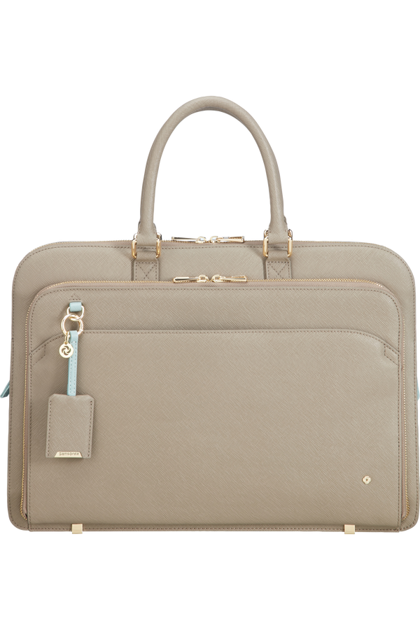 Samsonite Lady Becky Bailhandle  14.1inch Beige/Aquamarine