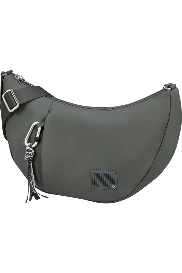 Samsonite Wander Last Hobo Bag  Gunmetal Green Samsonite Wander Last Hobo Bag  Gunmetal Green