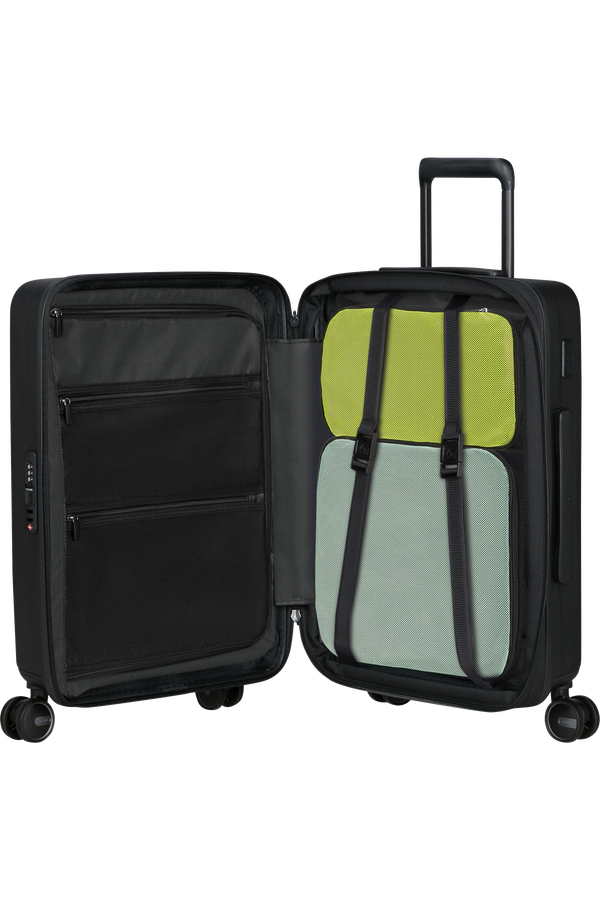 Samsonite Restackd Spinner Expandable Easy Access 55cm  Black