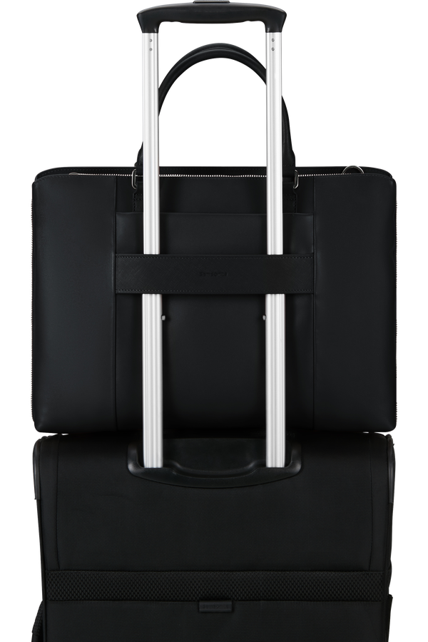 Image Biz Leather Aktat&aacute;ska 15.6" | Samsonite Image Biz Leather Briefcase 15.6'  Black