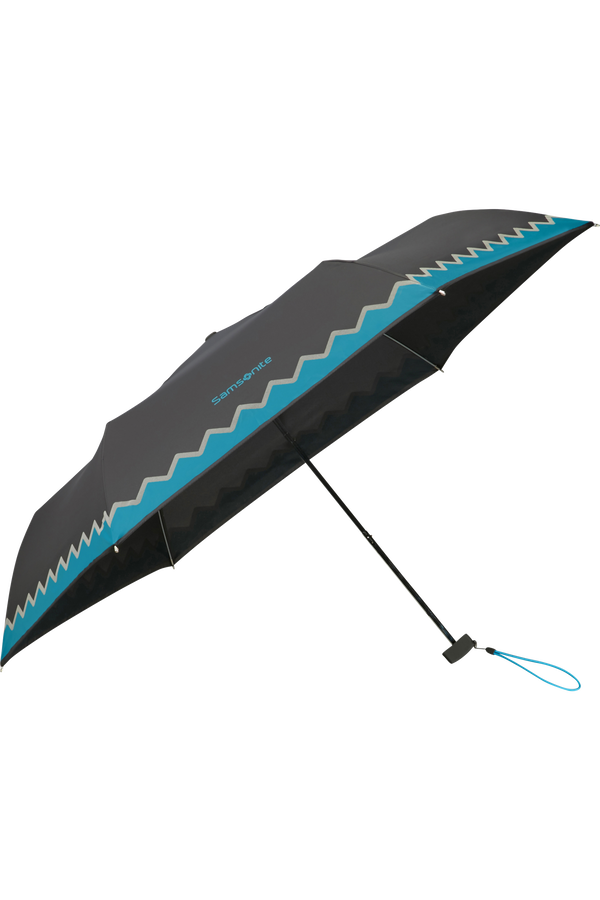 Samsonite C Collection 3 Sect. Ultra Mini Flat  Black/Turquoise Reflective