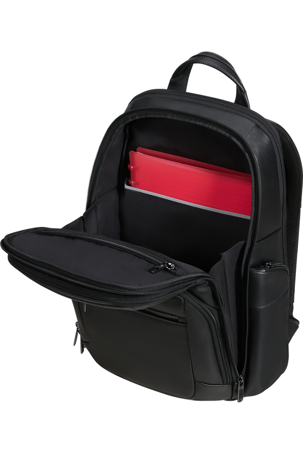 Samsonite Pro-Dlx 6 Leather Backpack 15.6'  Black Samsonite Pro-Dlx 6 Leather Backpack 15.6'  Black
