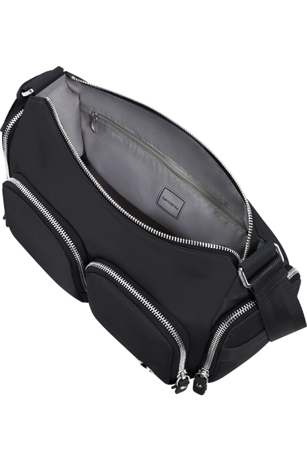 Samsonite Karissa Evo Shoulder Bag Multi Pkt  Black Samsonite Karissa Evo Shoulder Bag Multi Pkt  Black