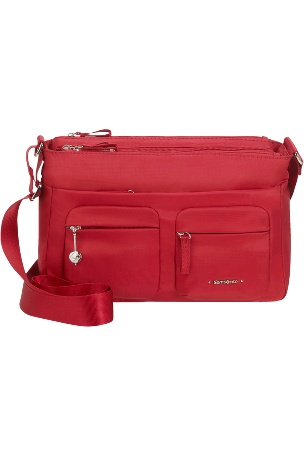 Samsonite Move 3.0 Horiz Shoulder Bag + Flap  Dark Red