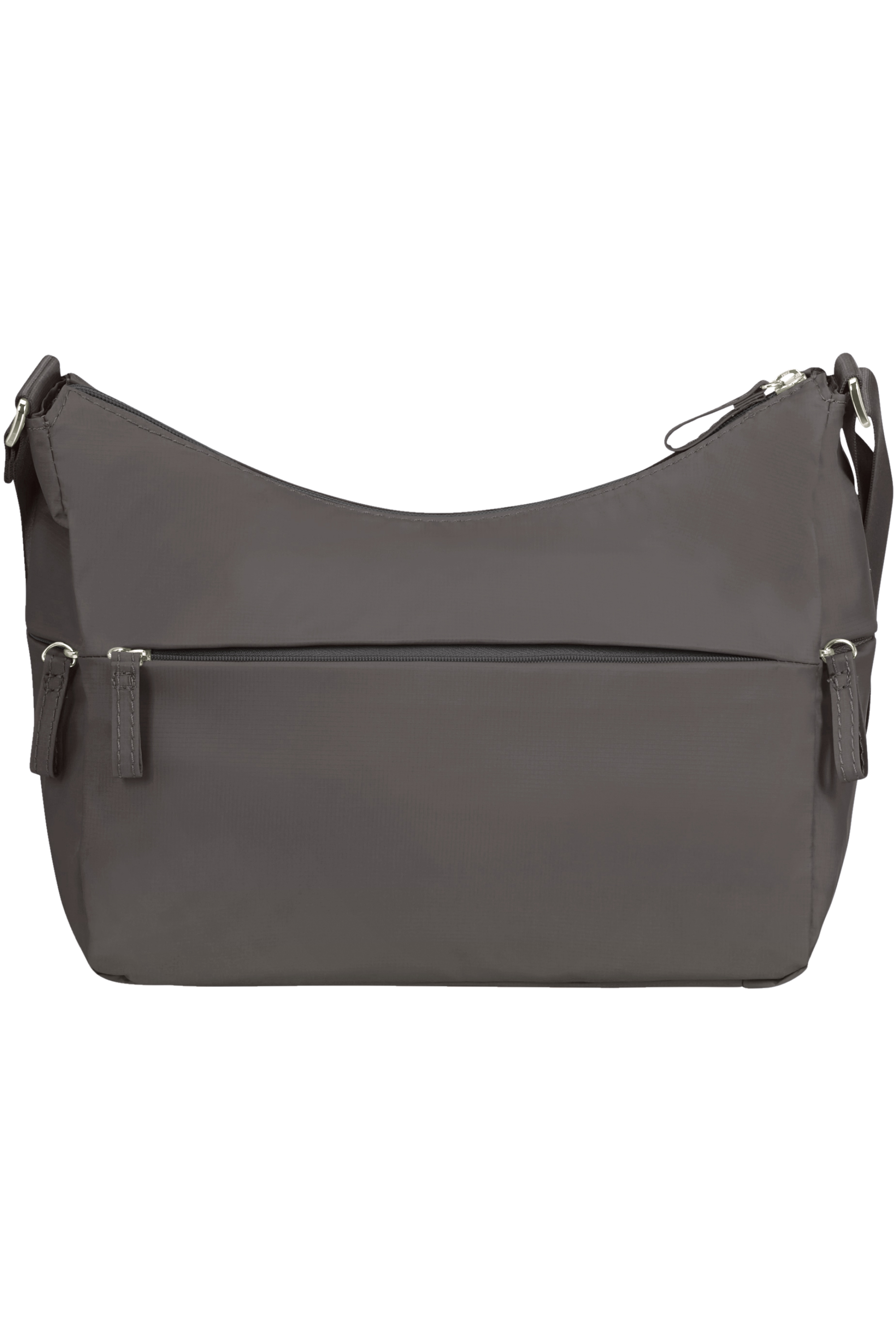 dark grey shoulder bag
