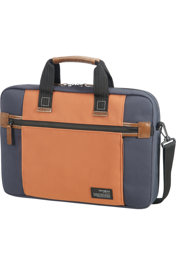 Samsonite Sideways Laptop Bag  39.6cm/15.6inch Blue/Orange