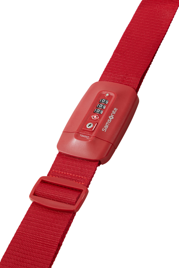 Samsonite Ta Revolution Luggage Strap/TSA Lock  Red
