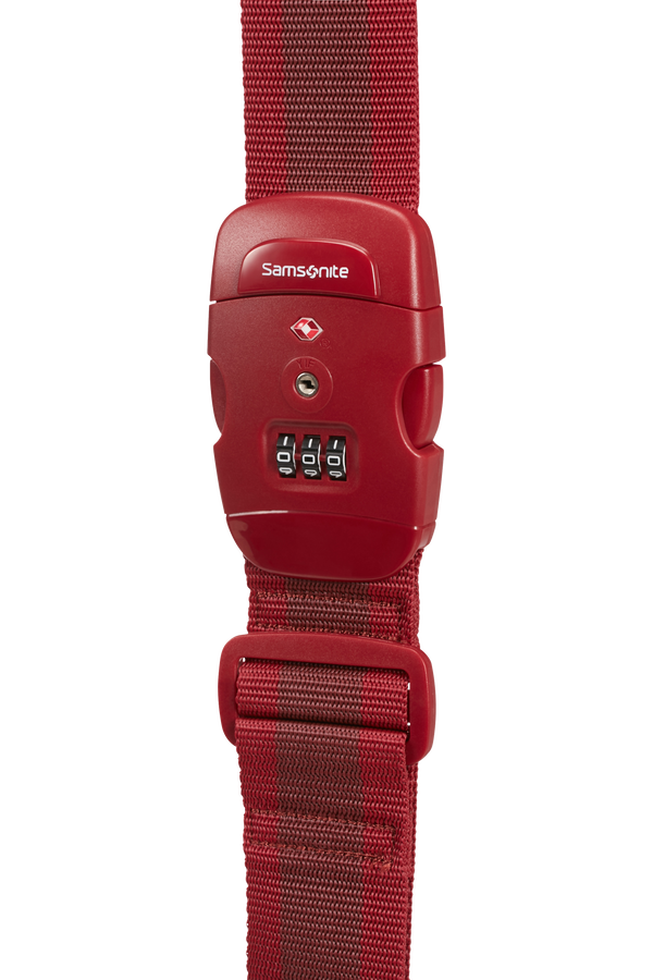 Samsonite Global Ta Luggage Strap/TSA Lock Red