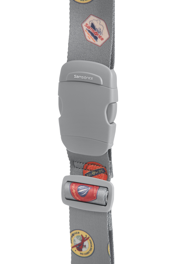 Samsonite Global Ta Luggage Strap 50mm Heritage Patches Samsonite Global Ta Luggage Strap 50mm Heritage Patches