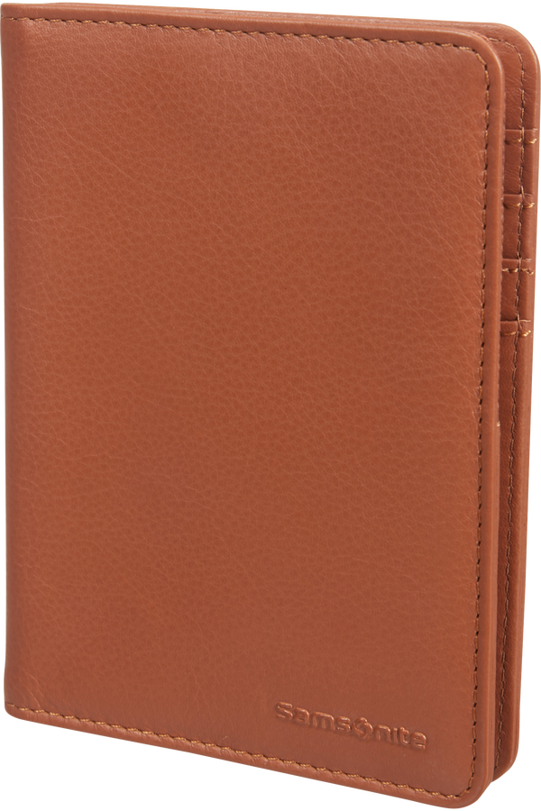 Samsonite Global Ta ID Leather Passport Cover  Cognac