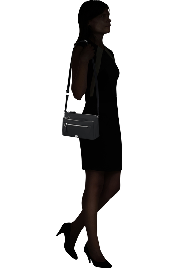 Samsonite Karissa Evo Shoulder Bag + Pouch  Black Samsonite Karissa Evo Shoulder Bag + Pouch  Black
