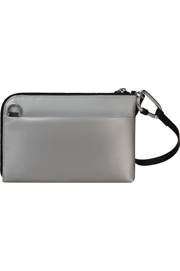 Samsonite Wander Last Mini Pouch  Metallic Silver Samsonite Wander Last Mini Pouch  Metallic Silver