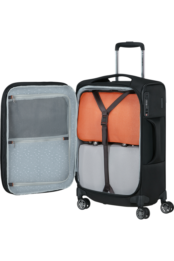 Samsonite Re-Lite Spinner Expandable Lenght 35cm 55cm  Black Samsonite Re-Lite Spinner Expandable Lenght 35cm 55cm  Black