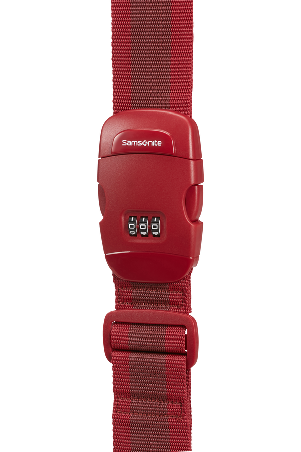 Samsonite Global Ta Luggage Strap/Lock Red