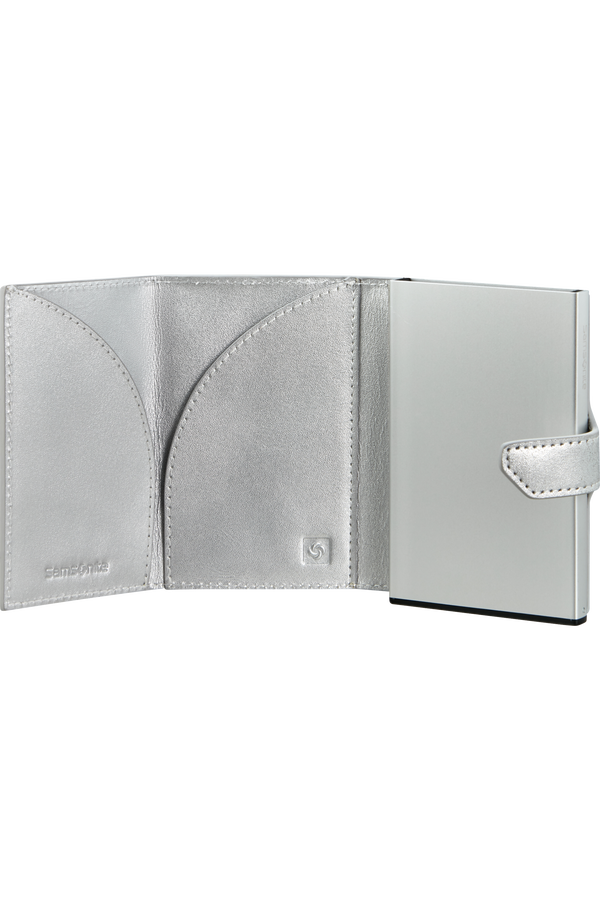 Samsonite Alu Fit Slide-up Wallet Proxis  Silver Samsonite Alu Fit Slide-up Wallet Proxis  Silver