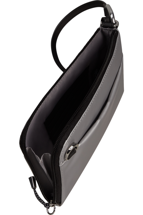 Samsonite Wander Last Mini Pouch  Metallic Silver Samsonite Wander Last Mini Pouch  Metallic Silver