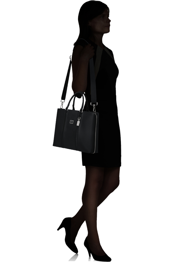 Image Biz Leather Aktat&aacute;ska 15.6" | Samsonite Image Biz Leather Briefcase 15.6'  Black