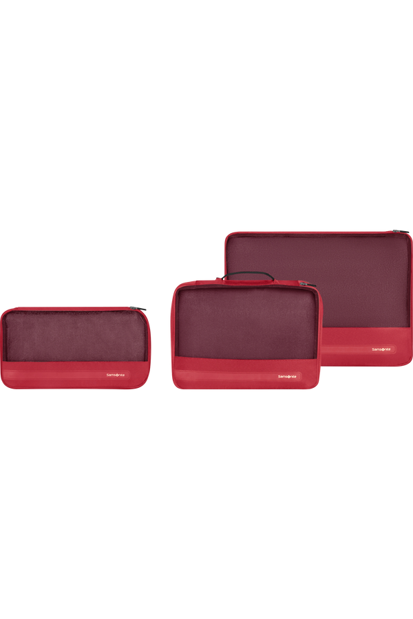 Samsonite Ta Revolution Set of 3 Packing Cubes  Red