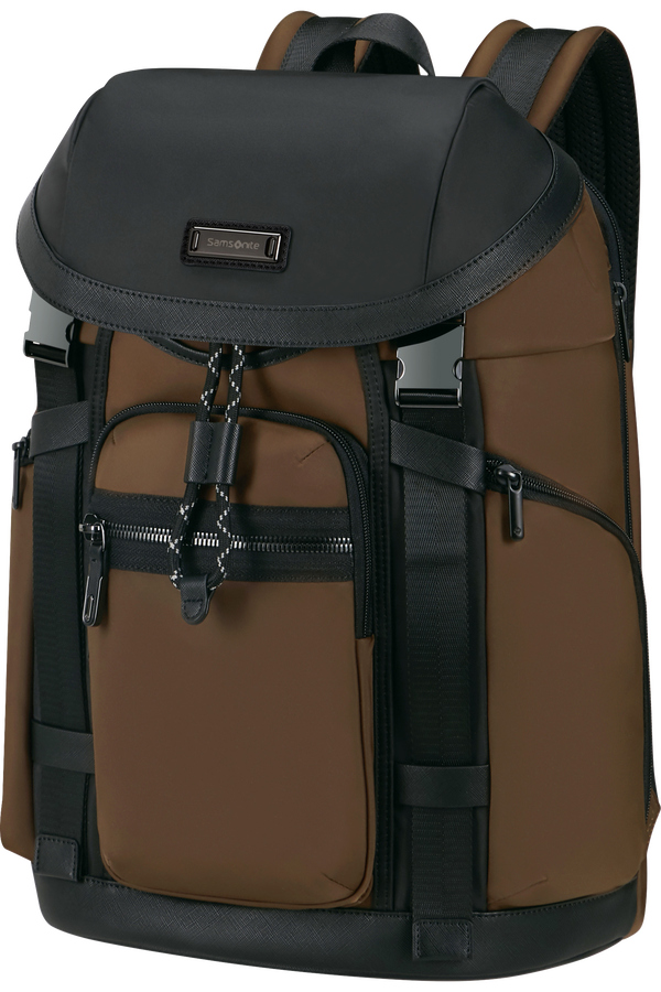 Samsonite Relyon Backpack M 15.6'' with flap  Brown