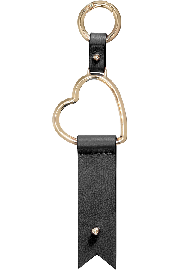 Samsonite Lady Charmy Heart Key Ring Black Samsonite Lady Charmy Heart Key Ring Black