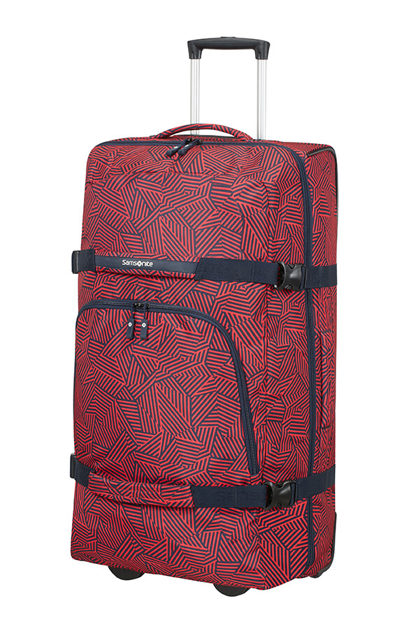 samsonite rewind 82cm duffle with wheels black